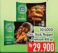 Promo Harga So Good Spicy Chicken Strip/Chicken Nugget Premium  - Hypermart