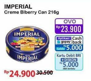Promo Harga Imperial Creme Cream Blueberry 216 gr - Alfamart