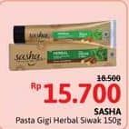 Promo Harga Sasha Toothpaste Herbal Siwak Sirih 150 gr - Alfamidi