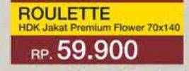 Promo Harga Terry Roulette Handuk Jakat Premium Flower 70 X 140  - Yogya