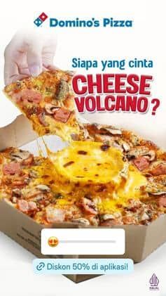 Promo Harga Cheese Volcano  - Domino Pizza