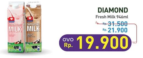 Promo Harga Diamond Fresh Milk 946 ml - Hypermart