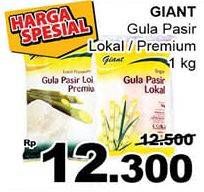 Promo Harga GIANT Gula Pasir Lokal, Premium 1 kg - Giant