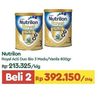 Promo Harga Nutrilon Royal 3 Susu Pertumbuhan Madu, Vanila 800 gr - TIP TOP