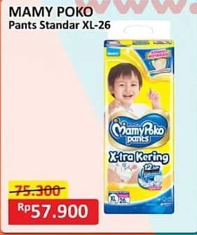 Promo Harga Mamy Poko Pants Xtra Kering XL26 26 pcs - Alfamart