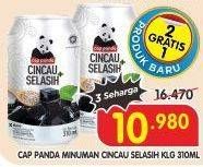 Promo Harga CAP PANDA Minuman Kesehatan Cincau Selasih 310 ml - Superindo