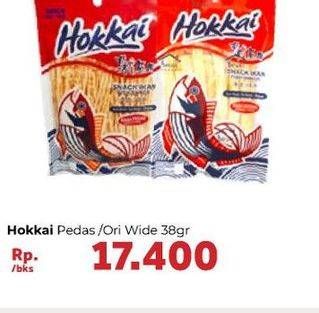 Promo Harga Hokkai Snack Ikan Original, Pedas 38 gr - Carrefour