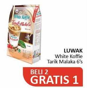 Promo Harga Luwak White Koffie Tarik Malaka per 6 sachet 30 gr - Alfamidi