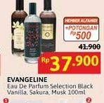 Promo Harga Evangeline Eau De Parfume Black Vanilla, Sakura, Musk Lilian 100 ml - Alfamidi
