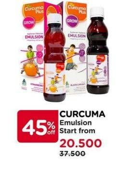 Promo Harga Curcuma Plus Emulsion Suplemen Makanan  - Watsons