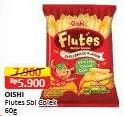 Promo Harga Oishi Flutes Potato Snack Saos Sambal Colek 60 gr - Alfamart