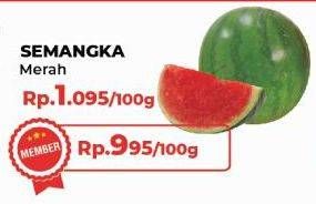 Promo Harga Semangka Merah per 100 gr - Yogya