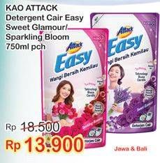 Promo Harga ATTACK Easy Detergent Liquid Sweet Glamour, Sparkling Bloom 750 ml - Indomaret