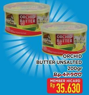 Promo Harga Orchid Butter Mentega Unsalted 200 gr - Hypermart
