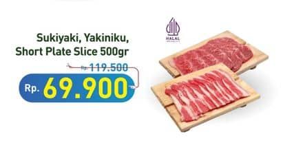 Harga Sukiyaki/Yakiniku/Short Plate Slice