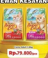 Promo Harga Super Cat Makanan Kucing Fiesta Adult 1800 gr - Hari Hari