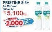 Promo Harga Pristine 8 Air Mineral 600 ml - Indomaret