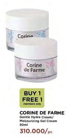 Promo Harga CORINE DE FARME Gentle Hydra Cream/Gel Cream 50ml  - Watsons
