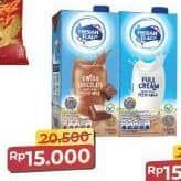 Promo Harga Frisian Flag Susu UHT Purefarm Full Cream, Swiss Chocolate, Coconut Delight 946 ml - Alfamart