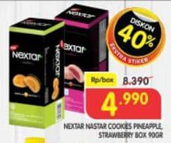 Promo Harga Nabati Nextar Cookies Nastar Pineapple Jam, Strawberry Jam per 8 pcs 14 gr - Superindo