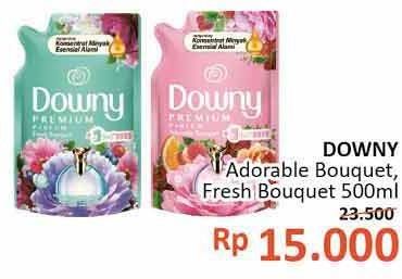 Promo Harga DOWNY Premium Parfum Adorable Bouquet, Fresh Bouquet 550 ml - Alfamidi