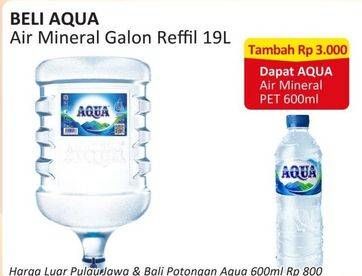 Promo Harga Aqua Air Mineral 19000 ml - Alfamart