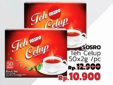 Promo Harga SOSRO Teh Celup 50 pcs - LotteMart