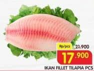 Ikan Fillet Tilapia  Diskon 18%, Harga Promo Rp17.900, Harga Normal Rp21.900