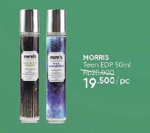 Promo Harga Morris Teen Eau De Parfume 50 ml - Guardian
