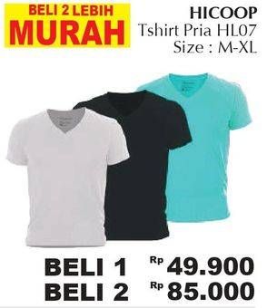 Promo Harga HICOOP T-Shirt Polos Pria HL-07 per 2 pcs - Giant