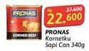 Promo Harga Pronas Corned Beef 340 gr - Alfamidi