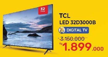 Promo Harga TCL 32D3000 HD LED TV  - Yogya