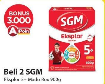 Promo Harga SGM Eksplor 5+ Susu Pertumbuhan Madu 900 gr - Alfamart