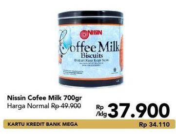 Promo Harga NISSIN Biscuits Coffee Milk 700 gr - Carrefour