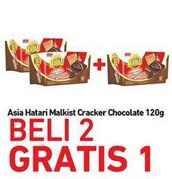 Promo Harga ASIA HATARI Malkist Crackers Chocolate 120 gr - Carrefour
