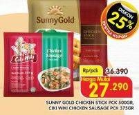 SUNNY GOLD Chicken Stick 500 g/ CIKI WIKI Chicken Sausage 375 g