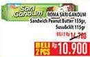 Promo Harga ROMA Sari Gandum Peanut Butter, Susu Cokelat 115 gr - Hypermart