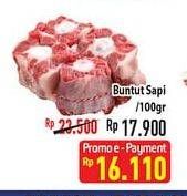 Promo Harga Oxtail Sapi per 100 gr - Hypermart