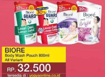 Biore Bpdy Wash Pouch 800ml All Variant