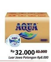 Promo Harga AQUA Air Mineral 220 ml - Alfamart