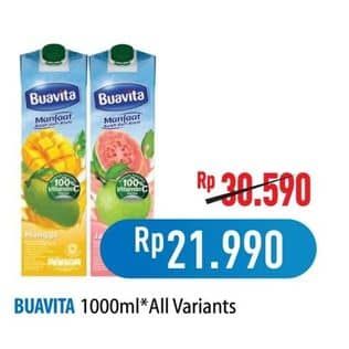 Promo Harga Buavita Fresh Juice All Variants 1000 ml - Hypermart