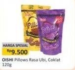 Promo Harga OISHI Pillows Rasa Ubi, Coklat 120 gr - Alfamart