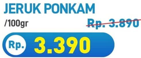 Promo Harga Jeruk Ponkam per 100 gr - Hypermart