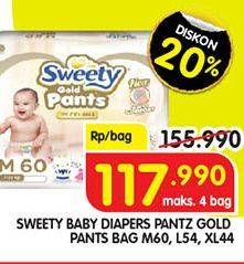 Promo Harga Sweety Gold Pants M60, L54, XL44  - Superindo