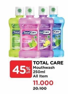 Promo Harga Total Care Mouthwash All Variants 250 ml - Watsons