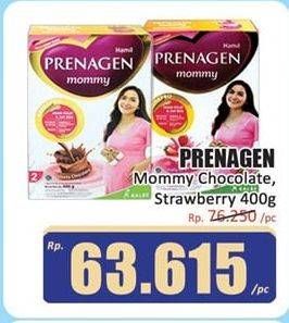 Promo Harga PRENAGEN Mommy Velvety Chocolate, Lovely Strawberry 400 gr - Hari Hari