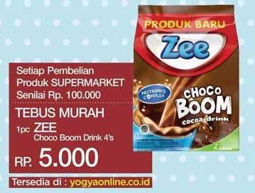 Promo Harga ZEE Choco Boom per 4 sachet - Yogya