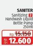 Promo Harga Saniter Hand Wash 250 ml - Lotte Grosir