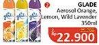 Promo Harga GLADE Aerosol Orange, Lemon, Wild Lavender 350 ml - Alfamidi