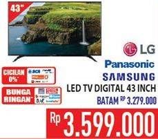 Promo Harga Samsung / Panasonic / LG Led TV 43 Inch  - Hypermart